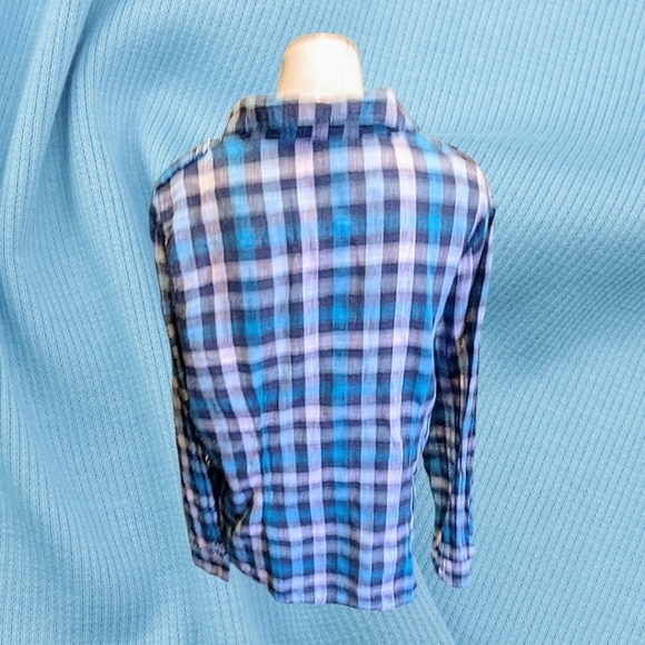 Women's Dots Button Down Shirt - Picture 2 of 3